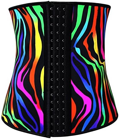 Oriyass Women's teel Boned Latex Waist Trainer (Vest) Corset Tummy Tuck Body Shaper