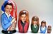 Elvis Russian Nesting Doll Hand Made 5 Pcs / 6 - 7 in * #dsci 62