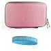 Pink Nylon Cube Carrying Case for Western Digital Hard Disk Drive