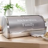 Personalized Stainless Steel Bread Box