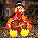 Gemmy Airblown Inflatable Original Turkey - Indoor Outdoor Holiday Decoration, 6-foot Tall