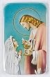 Religious Magnet - First Communion - Girl - 1and 3/4"x2and3/4" - A Cromo NB (Milano, Italy) protected by a mylar film