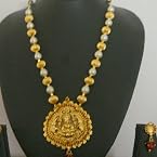 Necklace sets - Laxmi necklace set-52(temple jewellery)