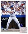 Gary Carter New York Mets MLB Hand Signed 16x20 Photograph Batting with HOF 03 Inscription