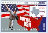 Greg Maddux 2002 Topps Stadium Club Born in the USA Game Worn Jersey baseball card (Atlanta Braves) - Mint Condition