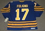 MIKE FOLIGNO Buffalo Sabres 1982 CCM Vintage Throwback Away NHL Hockey Jersey