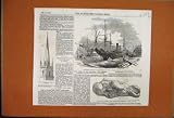 1882 Hms Triumph Captain Markham Text Fatal Explosion Triumph