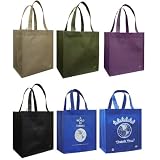 Reusable Grocery Tote Bag 6 Pack Combo ~ CYMA