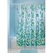 iDesign Bubblz BLU/GRN Curtain, Standard, Blue and Green
