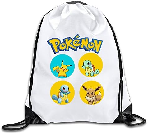 Pokemon 100% Polyester Fiber Drawstring Backpack One Size