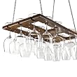 Hanging Oak Wine Glass Rack