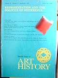 Art History: Journal of the Association of Art Historians (representation and the politics of difference, 16:3 september)