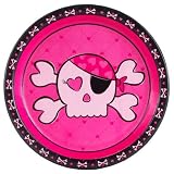 Pink Skull Dinner Plates (8) Party Supplies