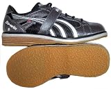 Do-Win weight training shoes 'Zhu Zai' (dynamic) with solid wooden heel wedge, UK 5-15, dark grey