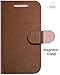 Motorola Moto E (2nd Gen, 2015) Wallet Case - VENA [vSuit] Draw Bench PU Leather Wallet Flip Cover with Stand and Card Slots for Motorola Moto E (2nd Gen, 2015) (Brown)