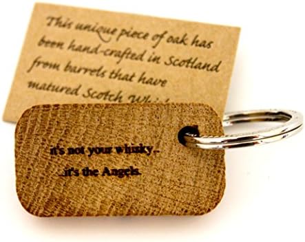 Scottish Oak Whisky Barrel Angel's Share Keyring