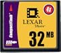 Lexar Media 32 MB 4X USB CompactFlash Card (CF032231)