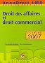 Droit des affaires et droit commercial : Examens 2007