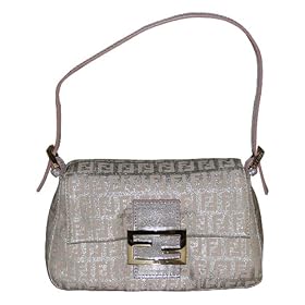 Click here to buy Fendi Mama Mini Silver Pink Zucchino Baguette 8BR180-RQ6-F0GP1 by Fendi.