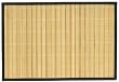 Split Bamboo Placemats Set of 6 with Leatherette Trim 19" x 13"