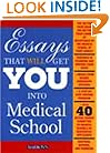 Essays That Will Get You into Medical School (Barron's Essays That Will Get You Into Medical School)