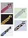 Bundle Monster 5pc Mens Trendy Fashion Business Solid, Woven, Stripes Necktie Tie Mixed Set 1 - Skinny Tie 2
