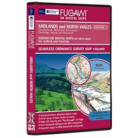 UK Digital Maps version 2 Midlands and North Wales