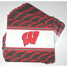 University of Wisconsin Paper Dinner Napkins (25 count)