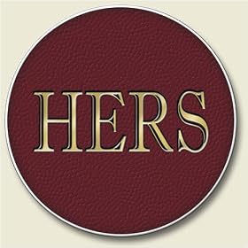 Click here to buy AutoCoaster ~ Hers ~ Tile Drink Coaster for car cupholder ~ code 402 by AbsorbaStone.