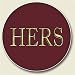 Kitchen & Housewares : AutoCoaster ~ Hers ~ Tile Drink Coaster for car cupholder ~ code 402