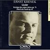 Ernst Krenek: Lieder