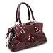 Designer Inspired Classic Look Glossy Handbag - 4 Bright Colors Available