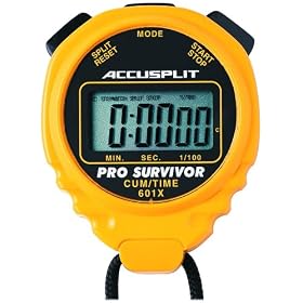 ACCUSPLIT Pro Survivor - A601X Stopwatch, Cum Split, Clock, Extra Large Display