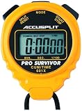  : ACCUSPLIT Pro Survivor - A601X Stopwatch, Cum Split, Clock, Extra Large Display (Yellow)
