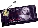 Marilyn Monroe Black Dress Long Wallet /Check Book Cover Bonus Cellphone Charm