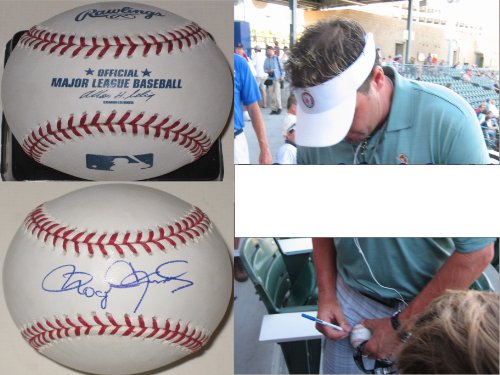 ROGER CLEMENS NEW YORK YANKEES,BOSTON RED SOX,SIGNED MLB BASEBALL WITH PROOF AND COA