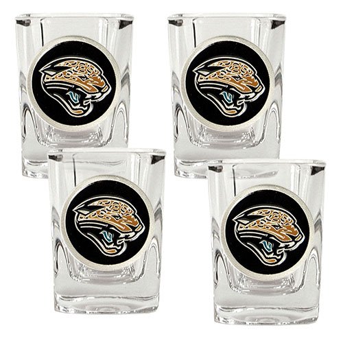 Jacksonville Jaguars NFL 4pc Square Shot Glass Set