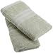 1888 Mills 100-Percent Organic Cotton Oversized Hand Towel Set of 2, Leaf Green