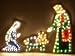 Holographic Outdoor Yard Nativity Set