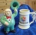 Hershey Park and Mr. O'Lucky Ceramic Beer Mugs