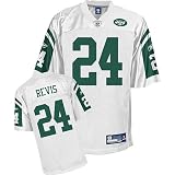 Darrelle Revis #24 White New York Jets Reebok NFL Premier All Stitched Replica Jersey - X-LARGE
