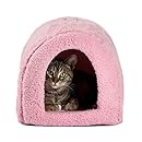 Best Friends by Sheri Pet Igloo in Sherpa, Pink, 17"x13"x12"