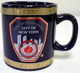 FDNY EMBLEM MUG W/GOLD TRIM