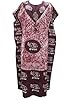 Kaftan Maroon Elephant Printed Resort Wear Caftan for Womens