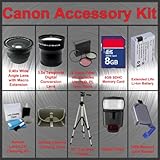 Canon T1i 500D, Xs 1000D, Xsi 450D Digital SLR Camera Accessory Kit - The K ....