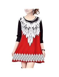 Long Sleeves Velvet Vintage Floral Print  Dress