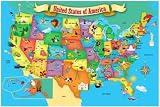 MasterPieces Puzzle Place First Map of the USA 100 Giant Pieces