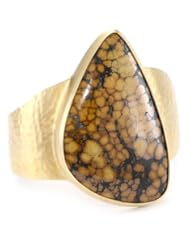 Heather Benjamin "Animal Agate" Brown Turquoise Cuff Bracelet
