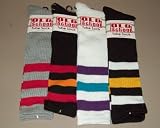 4 PAIRS WOMENS/GIRLS KNEE HIGH TUBE SOCKS