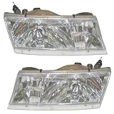 98-02 Mercury Grand Marquis Headlights Headlamps Head Lights Lamps Pair Set by Aftermarket